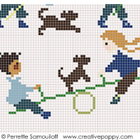The playground (large pattern) - cross stitch pattern - by Perrette Samouiloff (zoom 1)