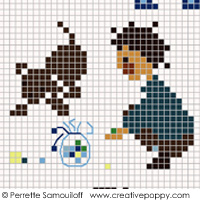 The playground (large pattern) - cross stitch pattern - by Perrette Samouiloff (zoom 2)