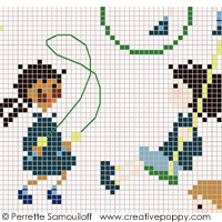 The playground (small pattern) - cross stitch pattern - by Perrette Samouiloff (zoom 1)