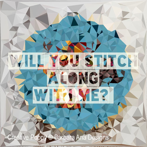Stitch along with me - Mystery chart SAL cross stitch pattern by Barbara Ana Designs