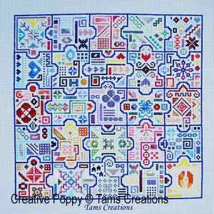Tam's Creations - Odds and Ends Jigsaw Puzzle (5 x 5 combination) (cross stitch chart)