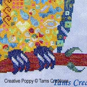 Tam\'s Creations - Parrotinpatches (cross stitch pattern chart) (zoom3)