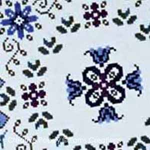 Blue Hibiscus - cross stitch pattern - by Tam\'s Creations (zoom 2)