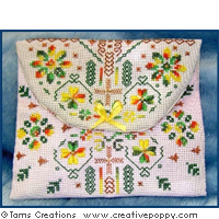 Flamboyant moments Purse - cross stitch pattern - by Tam&#039;s Creations