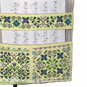 Music stand Organizer - cross stitch pattern - by Tam's Creations (zoom 1)