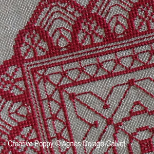 Lace Doily variations cross stitch pattern by Agnès Delage-Calvet