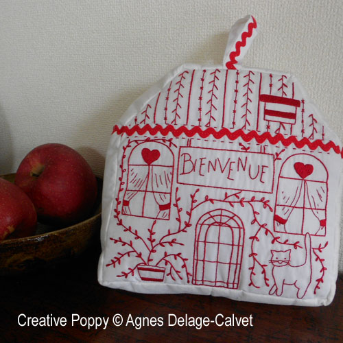 Welcome House embroidery pattern by Agnès Delage-Calvet