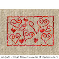 <b>Love miniature</b><br>cross stitch pattern<br>by <b>Agnès Delage-Calvet</b>