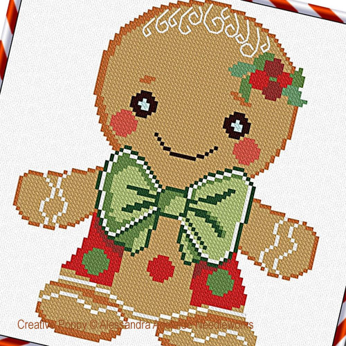 Alessandra Adelaide Needleworks - Baby Gingerbread (cross stitch chart)