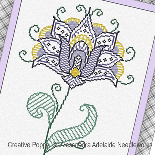 Alessandra Adelaide Needleworks - Fiore 6 zoom 1 (cross stitch chart)