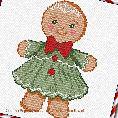 Alessandra Adelaide Needleworks - Lady Gingerbread (cross stitch chart)