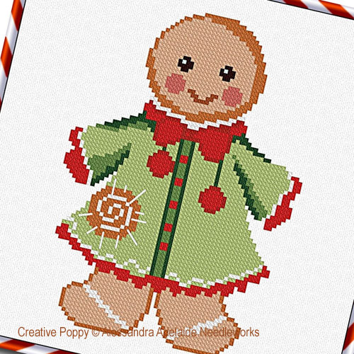 Alessandra Adelaide Needleworks - Mister Gingerbread (cross stitch chart)