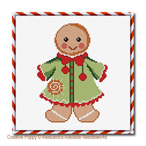 Alessandra Adelaide Needleworks - Mister Gingerbread (cross stitch chart)