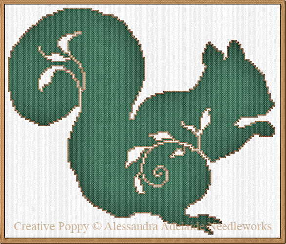 Alessandra Adelaide Needleworks - Woodland Animals : Squirrel (cross stitch chart)