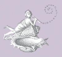 <b>Sea angel</b><br>cross stitch pattern<br>by <b>Monique Bonnin</b>
