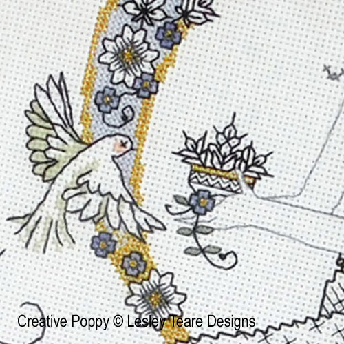 Lesley Teare Designs - Blackwork Autumn Beauty zoom 2