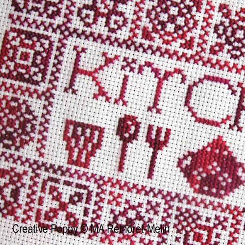 Kitchen - cross stitch pattern - by Marie-Anne Réthoret-Mélin (zoom 2)