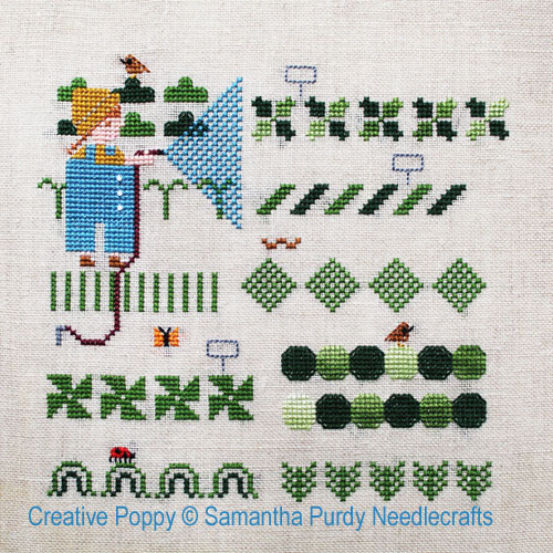 Samantha Purdy Needlecraft : Vegetable Garden (counted cross stitch pattern)