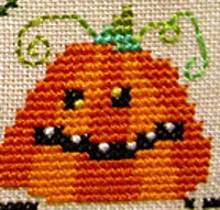 Halloween cat - cross stitch pattern - by Barbara Ana Designs (zoom 1)