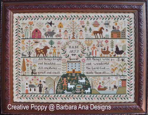 All Creatures, Great and Small cross stitch pattern by Barbara Ana Designs