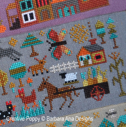 A New World - Part 2:  Plentiful Meadows cross stitch pattern by Barbara Ana Designs