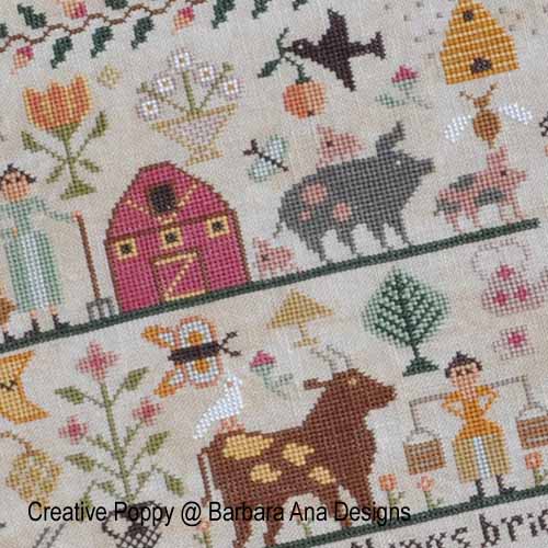 All Creatures, Great and Small cross stitch pattern by Barbara Ana Designs, zoom1