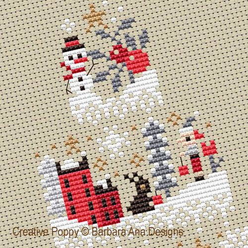 Christmas Cake - Mystery chart SAL cross stitch pattern by Barbara Ana Designs, zoom 1