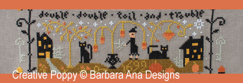 Barbara Ana Designs - Black cat Hollow (Part Two) zoom 3 (cross stitch chart)