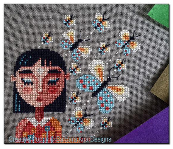 Butterfly Dreams cross stitch pattern by Barbara Ana Designs