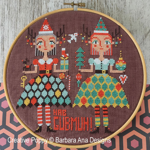 Come celebrate with us cross stitch pattern by Barbara Ana Designs