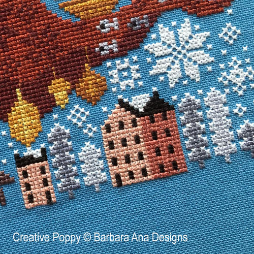 Dreaming Girl cross stitch pattern by Barbara Ana Designs, zoom 1
