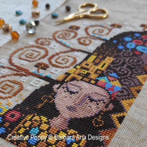 Barbara Ana Designs - Dreaming of Klimt (cross stitch chart )