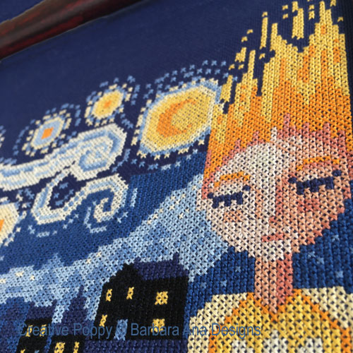 Barbara Ana designs - Dreaming of Van Gogh zoom 1 (cross stitch chart)