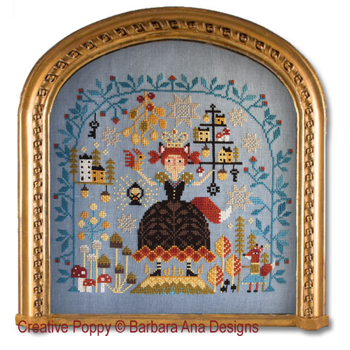 Forest Queen cross stitch pattern by Barbara Ana designs