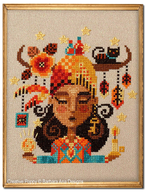 The Fortune-teller cross stitch pattern by Barbara Ana Designs
