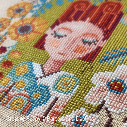 Garden of Dreams cross stitch pattern by Barbara Ana Designs, zoom 1