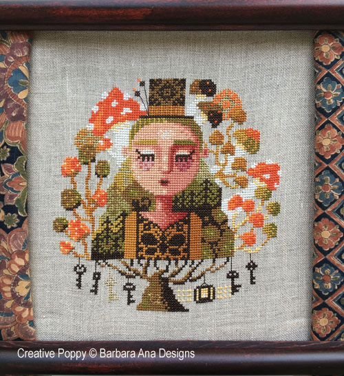 Mushroom Dreams cross stitch pattern by Barbara Ana Designs