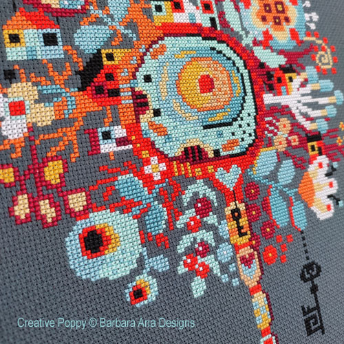 Neuron City, cross stitch pattern by Barbara Ana Designs