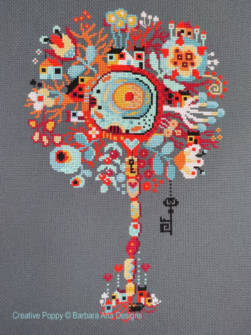 Neuron City, cross stitch pattern by Barbara Ana Designs