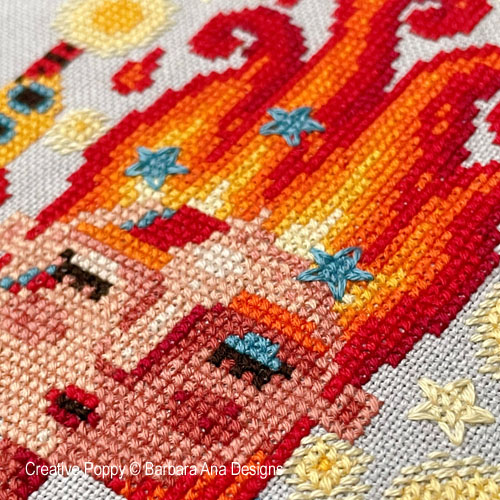 Starwoman cross stitch pattern by Barbara Ana Designs, zoom 1