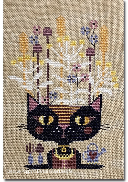Wildflowers cross stitch pattern by Barbara Ana Designs