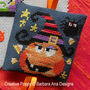 Barbara Ana- Halloween Ornaments - 4 mini charts (cross stitch) (zoom1)