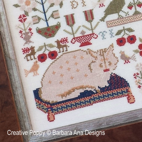 The Feathered Whisperers cross stitch pattern by Barbara Ana designs