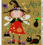 Olivia, the fairy witch - cross stitch pattern - by Barbara Ana Designs (zoom 2)