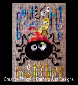 Don't bug me (I'm stitching!) - cross stitch pattern - by Barbara Ana Designs