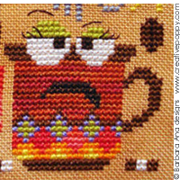 Barbara Ana Designs - Hand over the Coffee (cross stitch chart)
