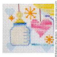 New baby - Boy/girl - cross stitch pattern - by Barbara Ana Designs (zoom 1)