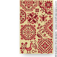Quaker sampler - Whole series - cross stitch pattern - by Barbara Ana Designs (zoom 3)