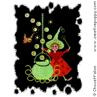 Witches&#039; cauldron - cross stitch pattern - by Chouett&#039;alors