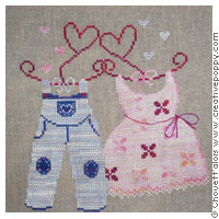 Valentine - Chouett'alors (cross stitch pattern)